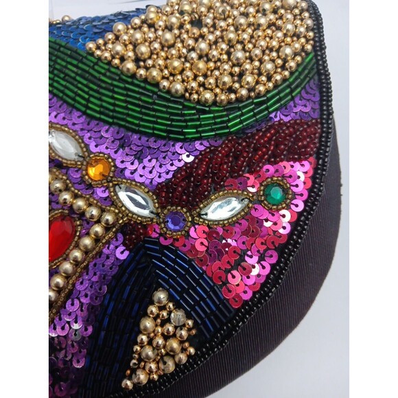 Vintage Handmade Stunning Small Crossbody Bag. Beautiful Handcrafted Bag. - Picture 4 of 7